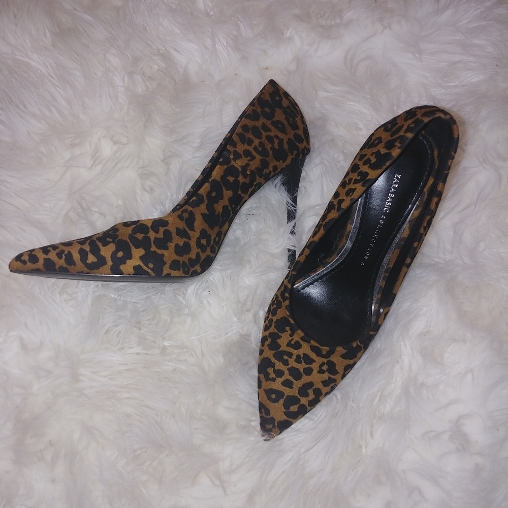 Zara printed high heel